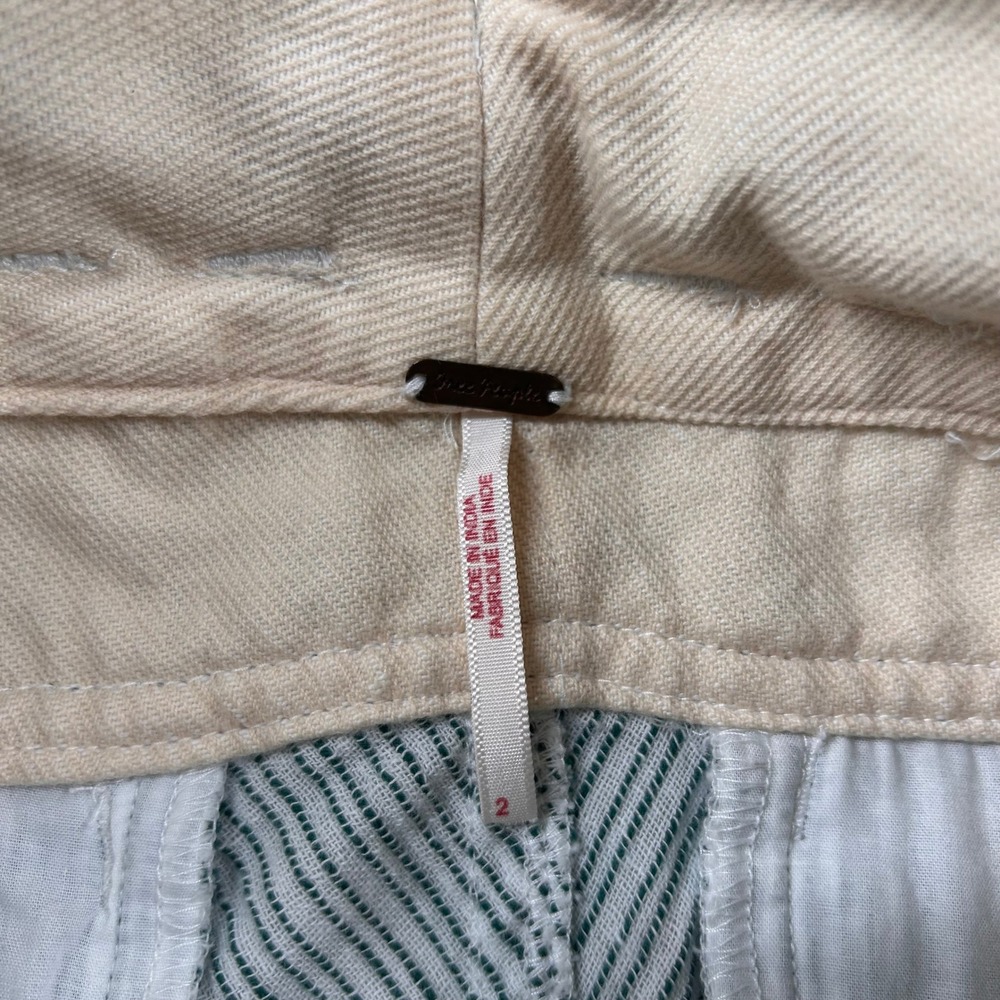 Free People Pants Womens 2 Striped High Waisted Paperbag Striped Gauzy Droploop - Picture 4 of 10